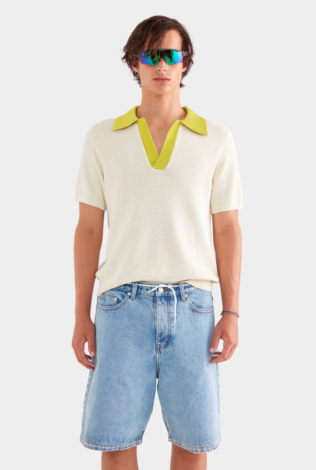 Denim Bermuda Shorts - Light Blue