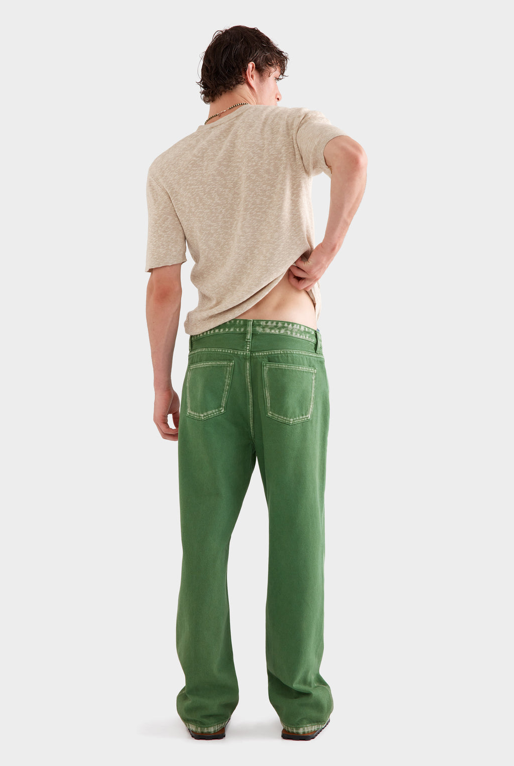 Straight Leg Denim Jean - Cactus