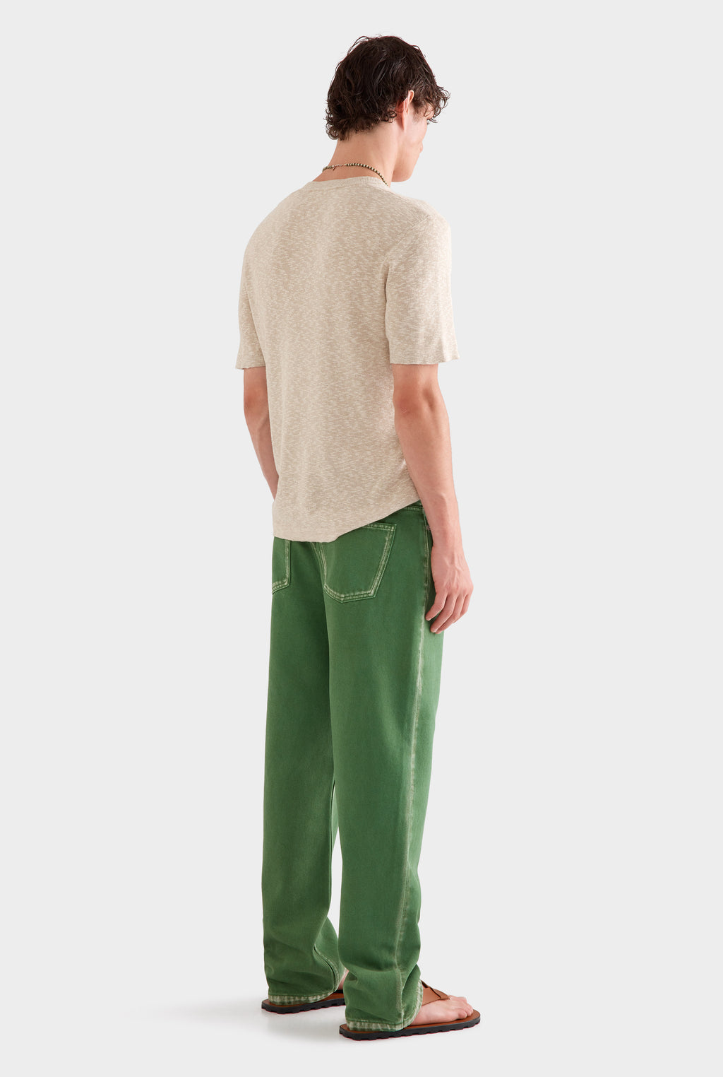 Straight Leg Denim Jean - Cactus