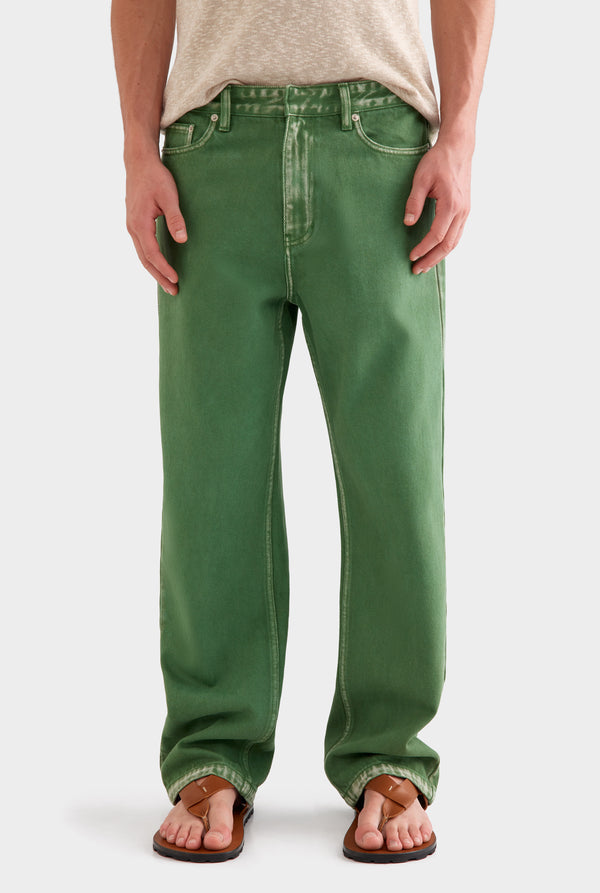 Straight Leg Denim Jean - Cactus