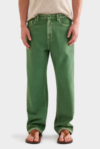 Straight Leg Denim Jean - Cactus