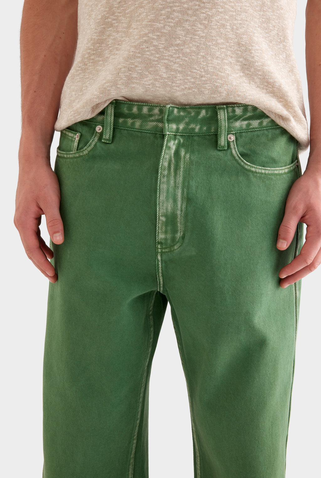 Straight Leg Denim Jean - Cactus