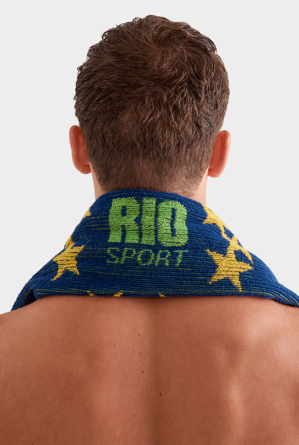 Venroy Rio Gym Towel - Blue/Yellow