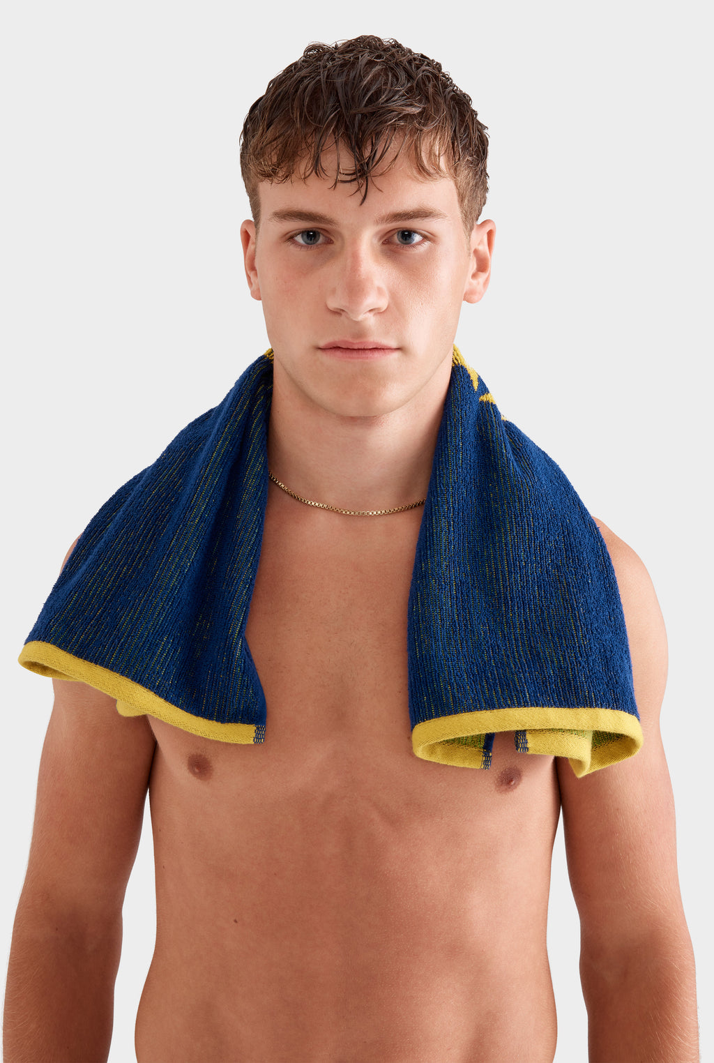 Venroy Rio Gym Towel - Blue/Yellow