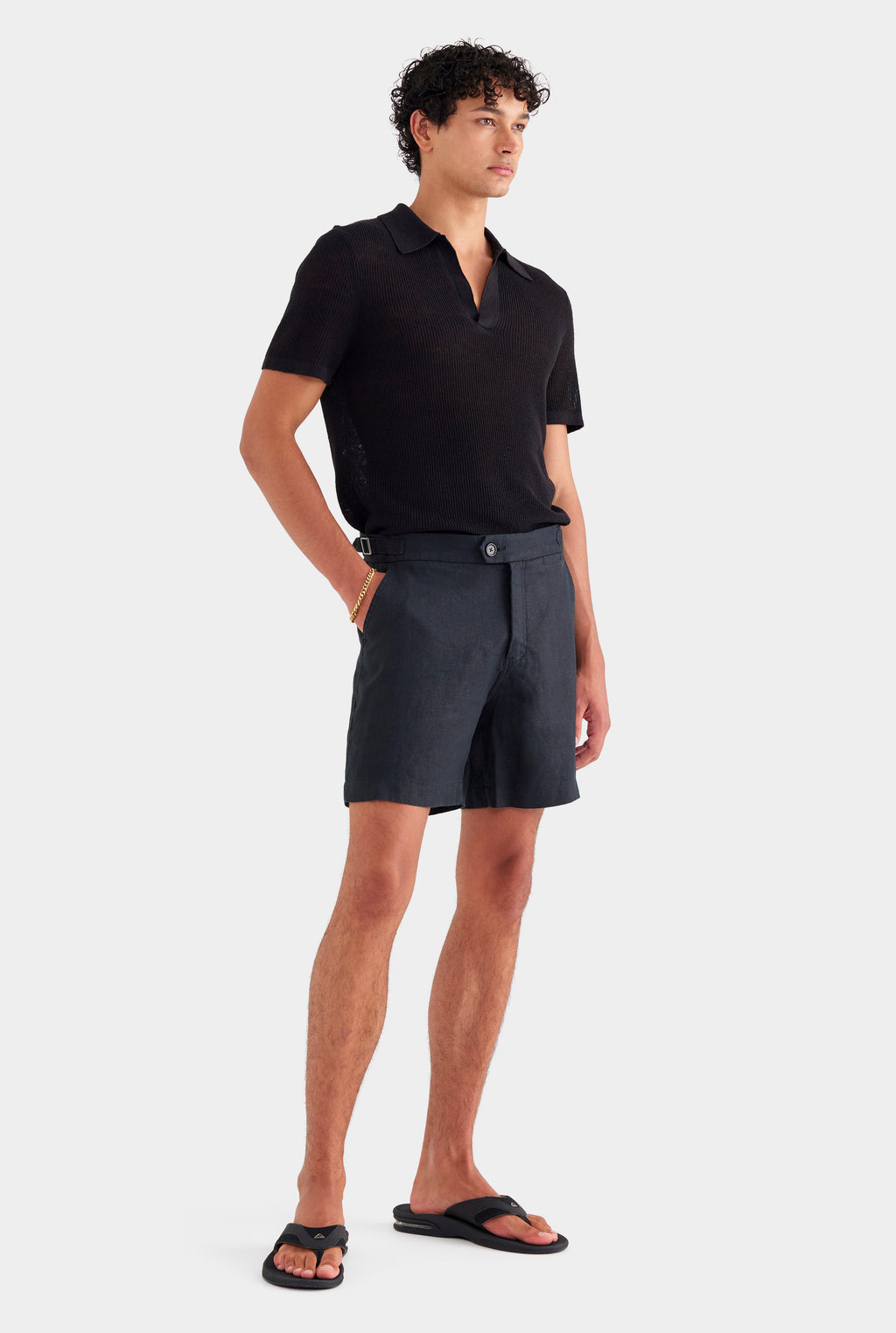 Side Tab Shorts - Black