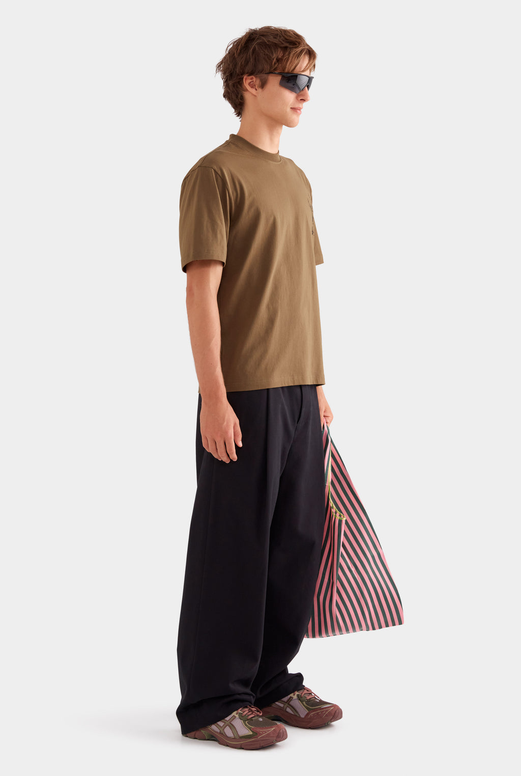 Standard Cotton T Shirt - Military Olive/Horse Stamp