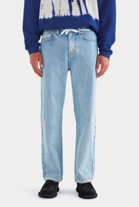 Straight Leg Denim Jean - Light Blue