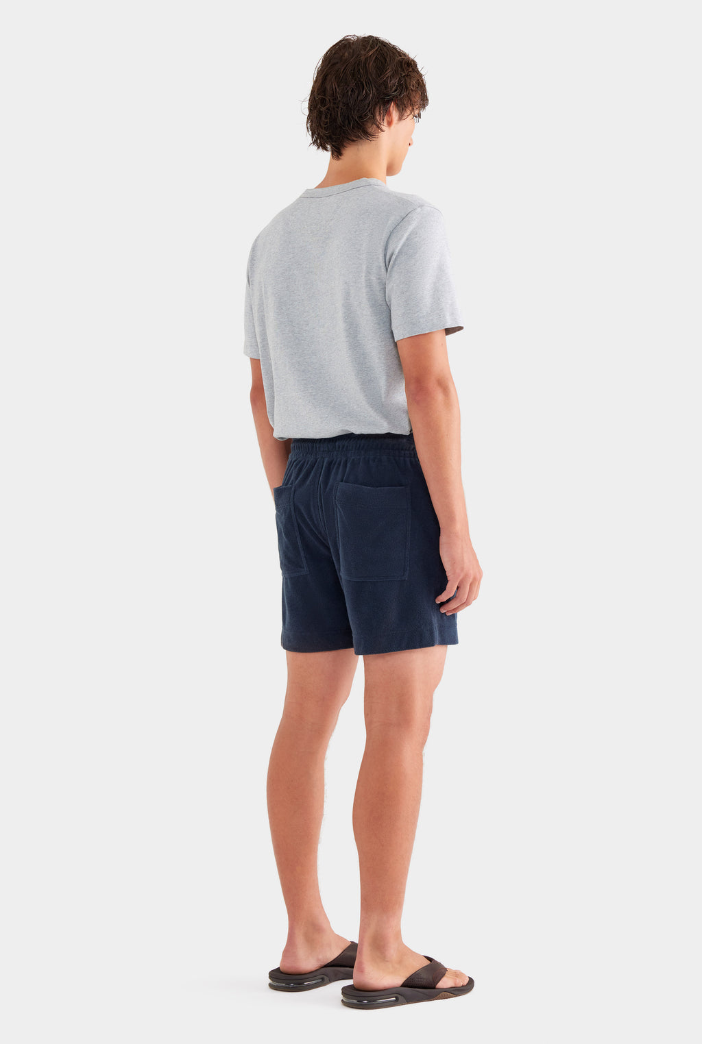 Terry Towel Lounge Shorts - Navy