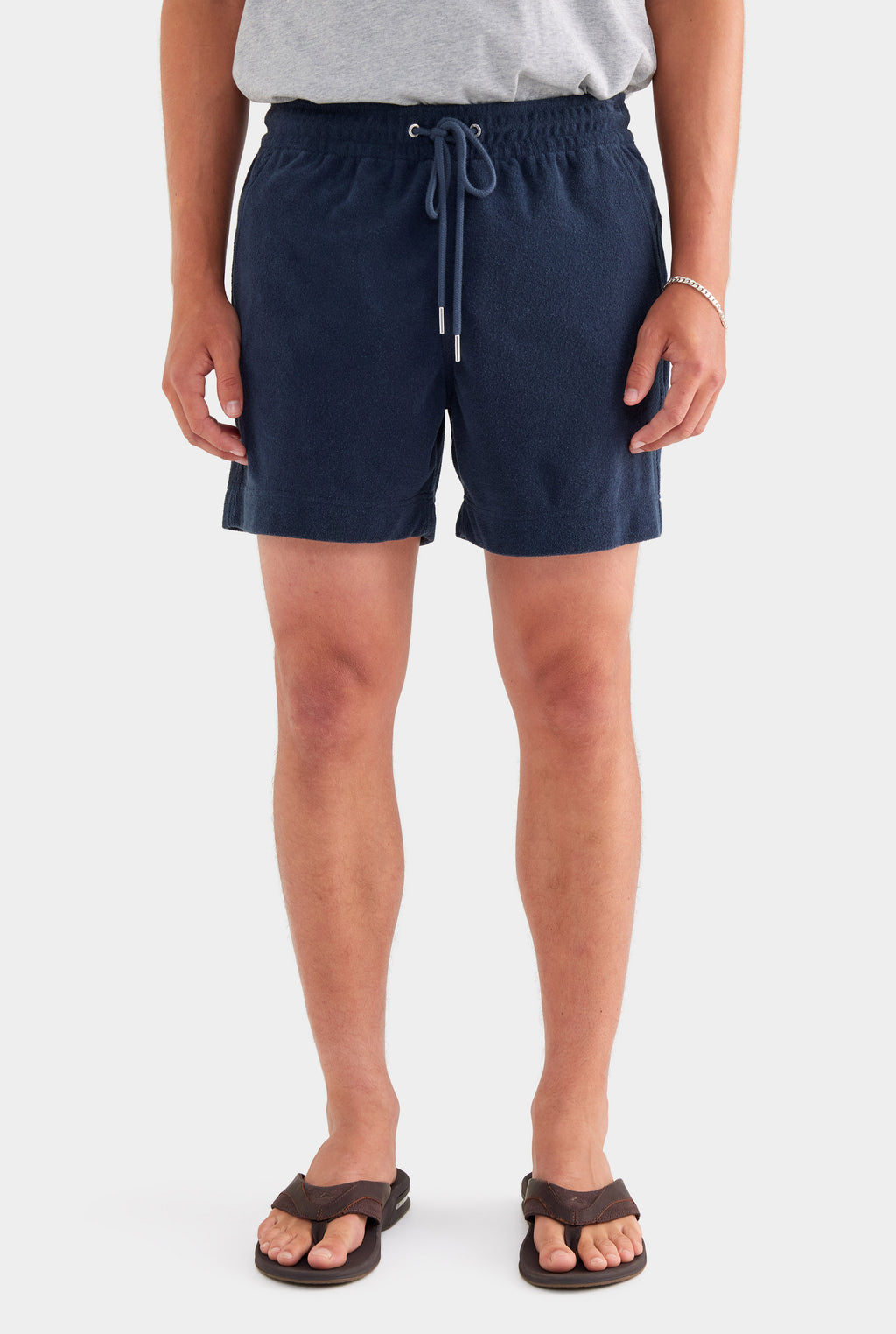 Terry Towel Lounge Shorts - Navy