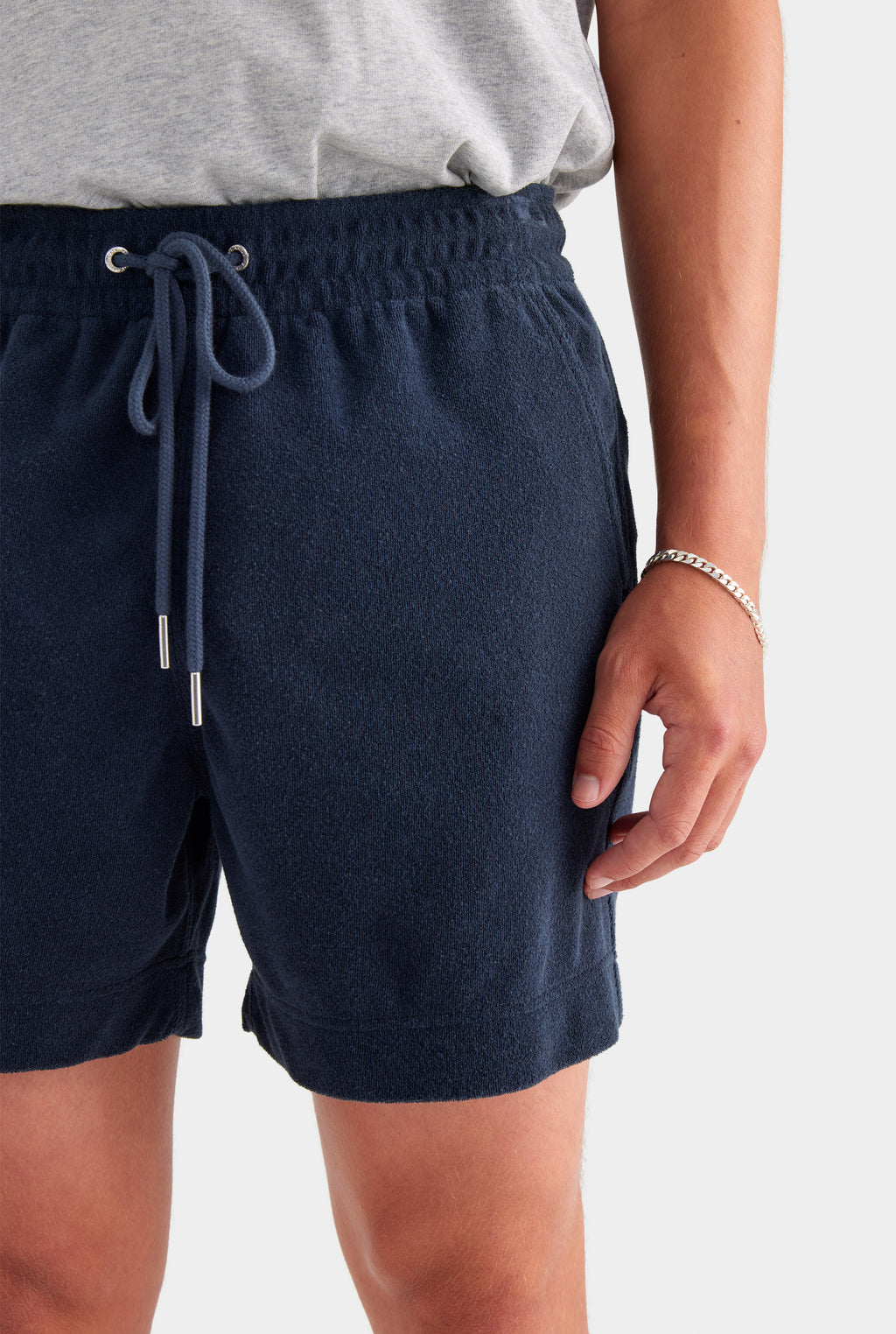 Terry Towel Lounge Shorts - Navy