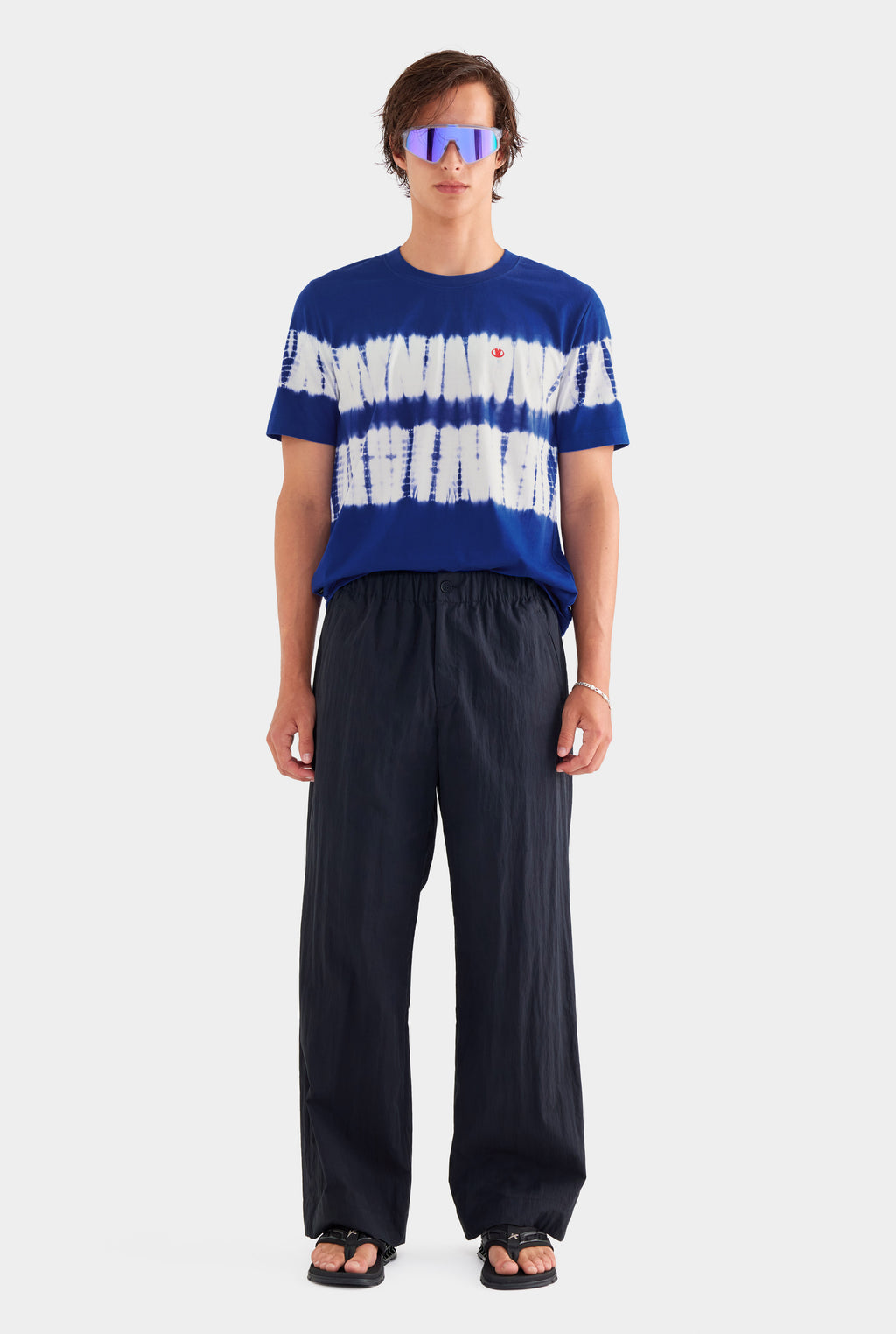 Cotton Nylon Parachute Pant - Black