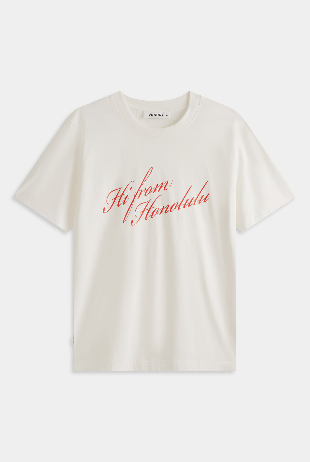 Venroy Honolulu Logo T-Shirt - Off White/Red