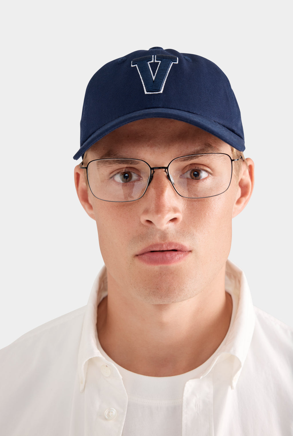 Venroy Varsity Cotton Logo Cap - Navy