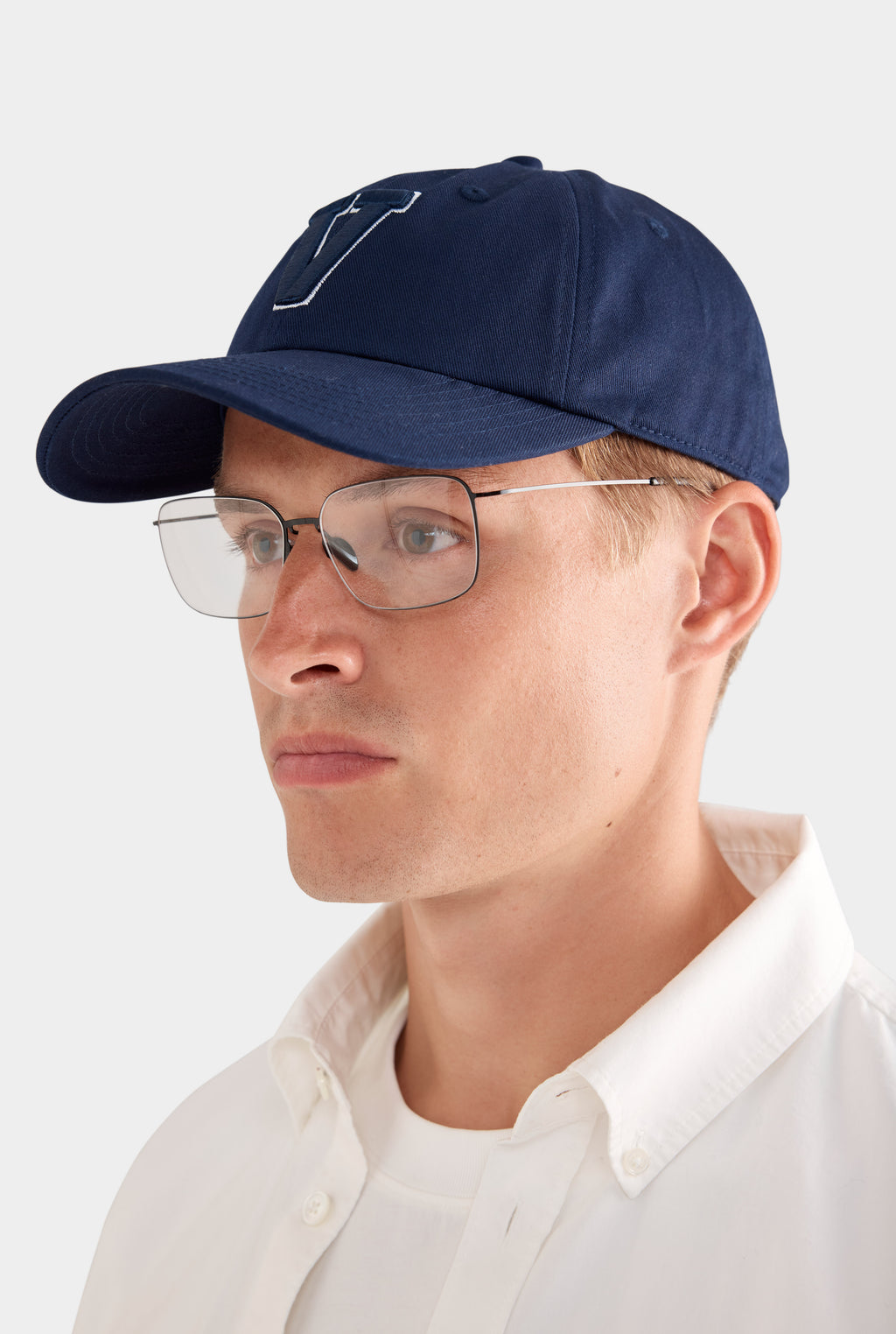Venroy Varsity Cotton Logo Cap - Navy