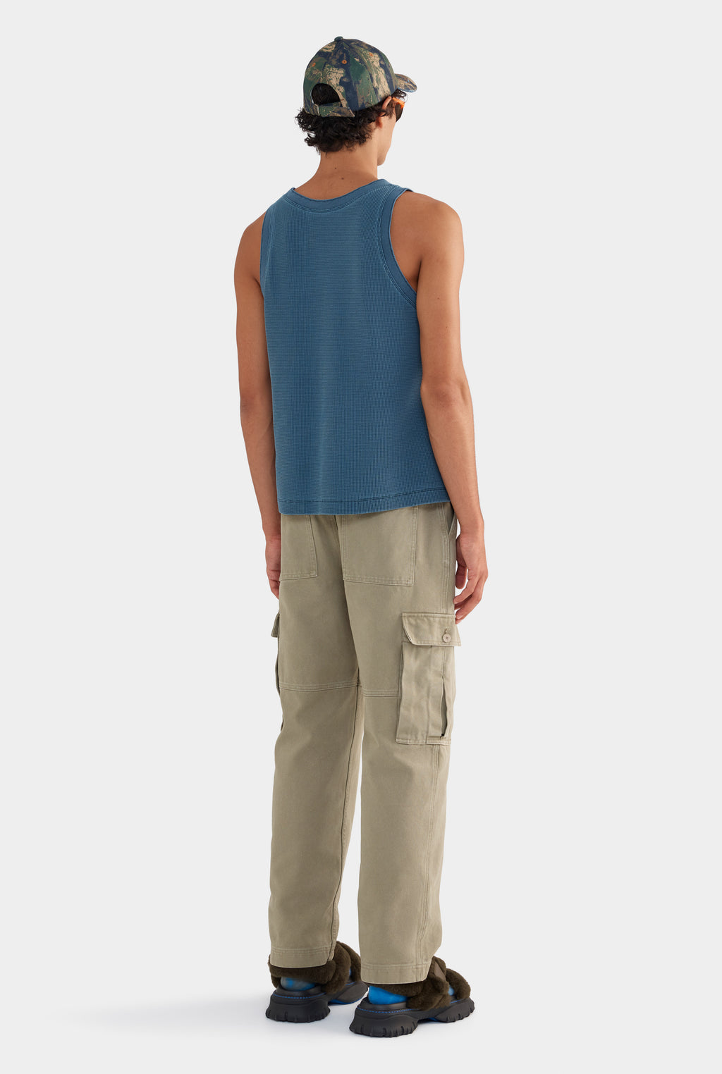 Pigment Dyed Canvas Cargo Pant - Khaki