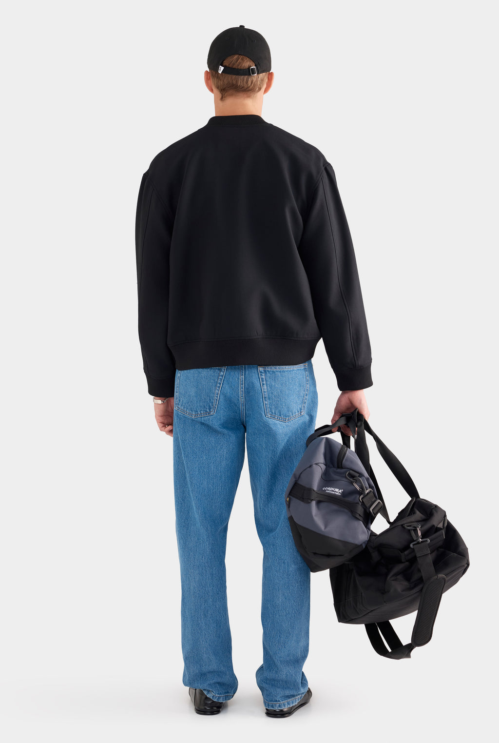 Wool Bomber Jacket - Black