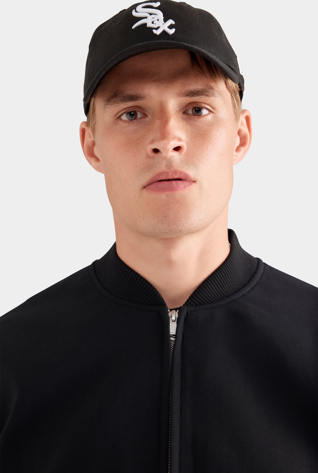 Wool Bomber Jacket - Black