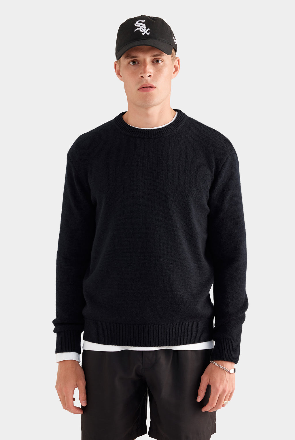 Wool Cashmere Sweater - Black