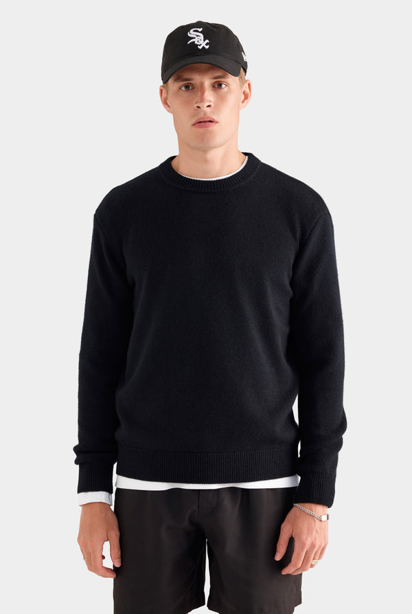 Wool Cashmere Sweater - Black