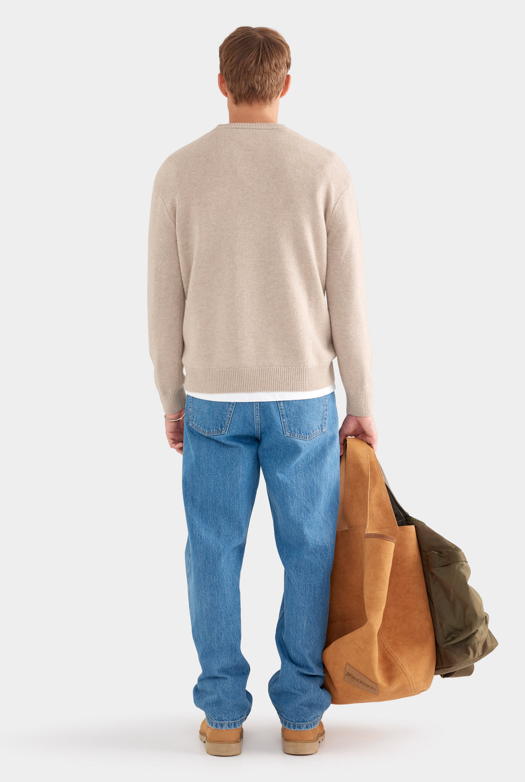 Wool Cashmere Sweater - Sand Marl