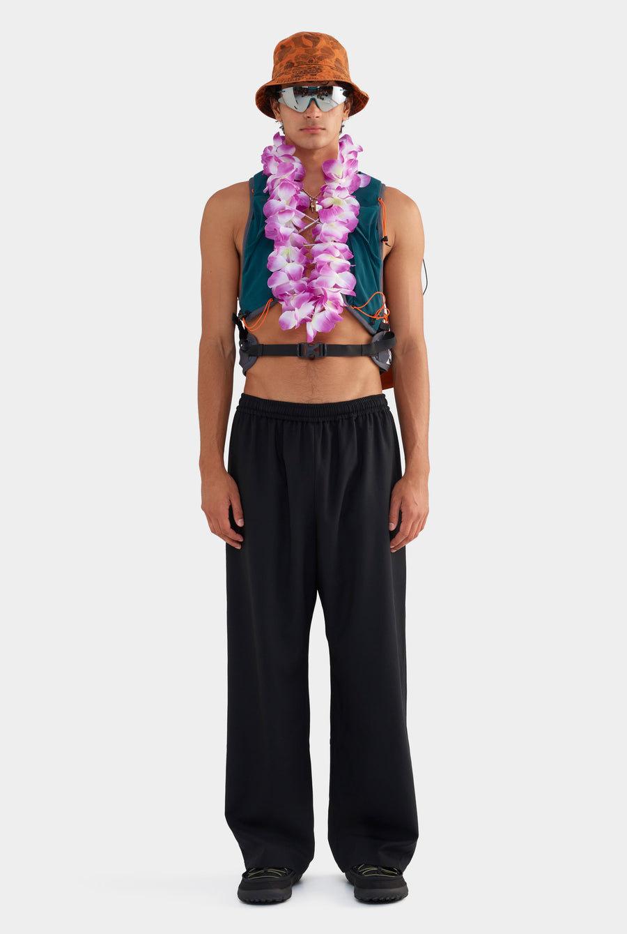 Wool Relaxed Trouser - Black