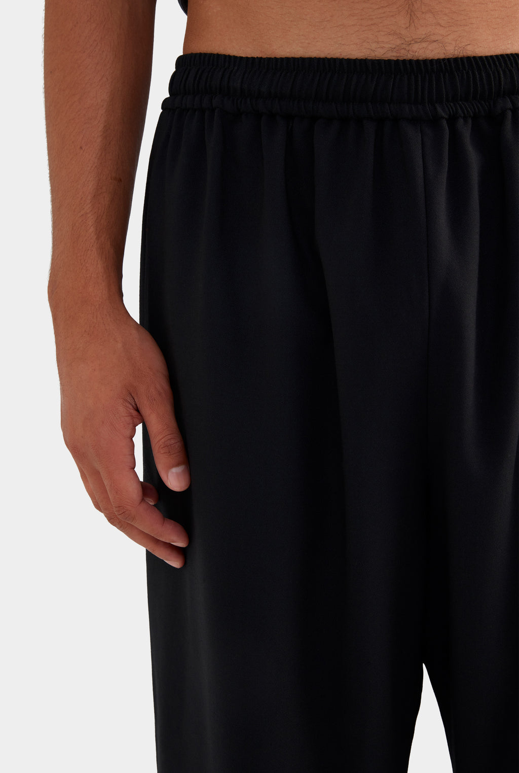 Wool Relaxed Trouser - Black