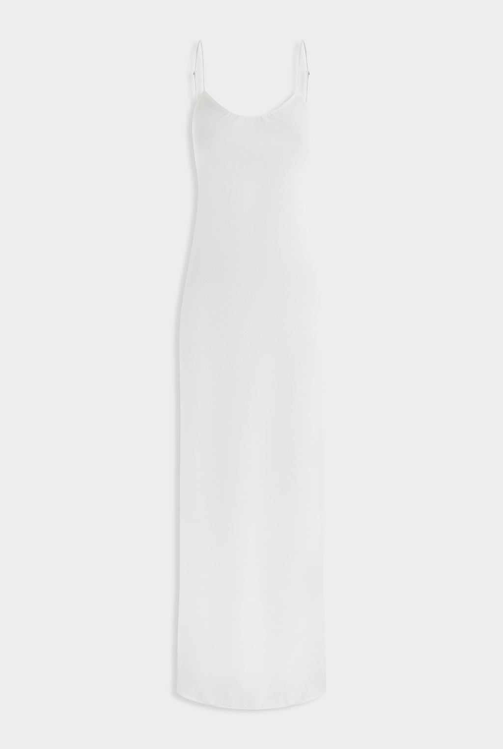 Linen Slip Dress - White
