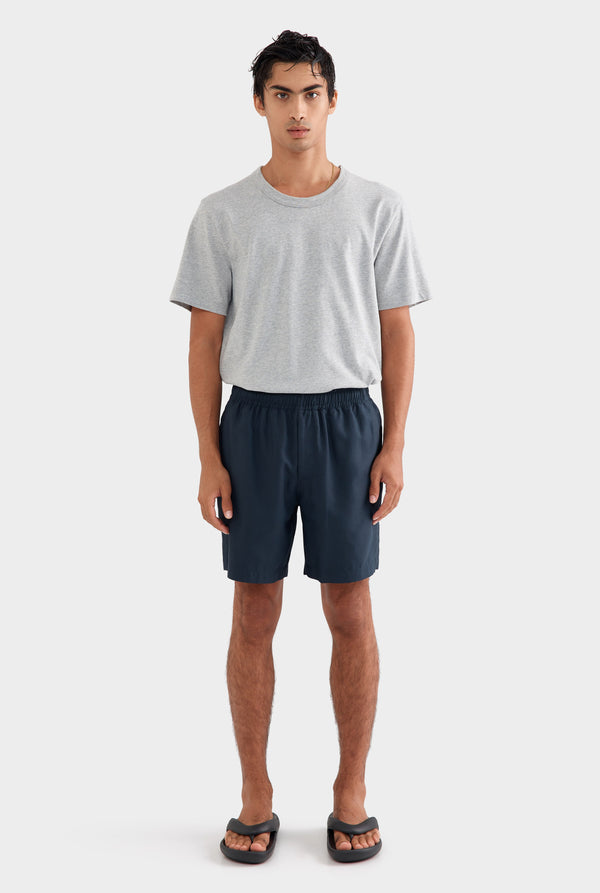 Tencel Lounge Shorts - Navy