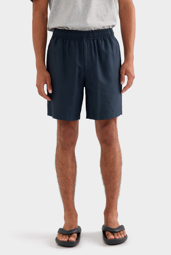 Tencel Lounge Shorts - Navy