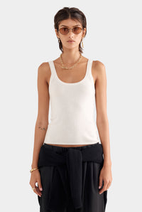 Cashmere Tank - Off White