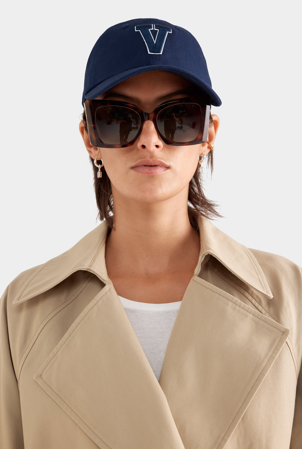 Classic Cotton Trench Coat - Pale Khaki