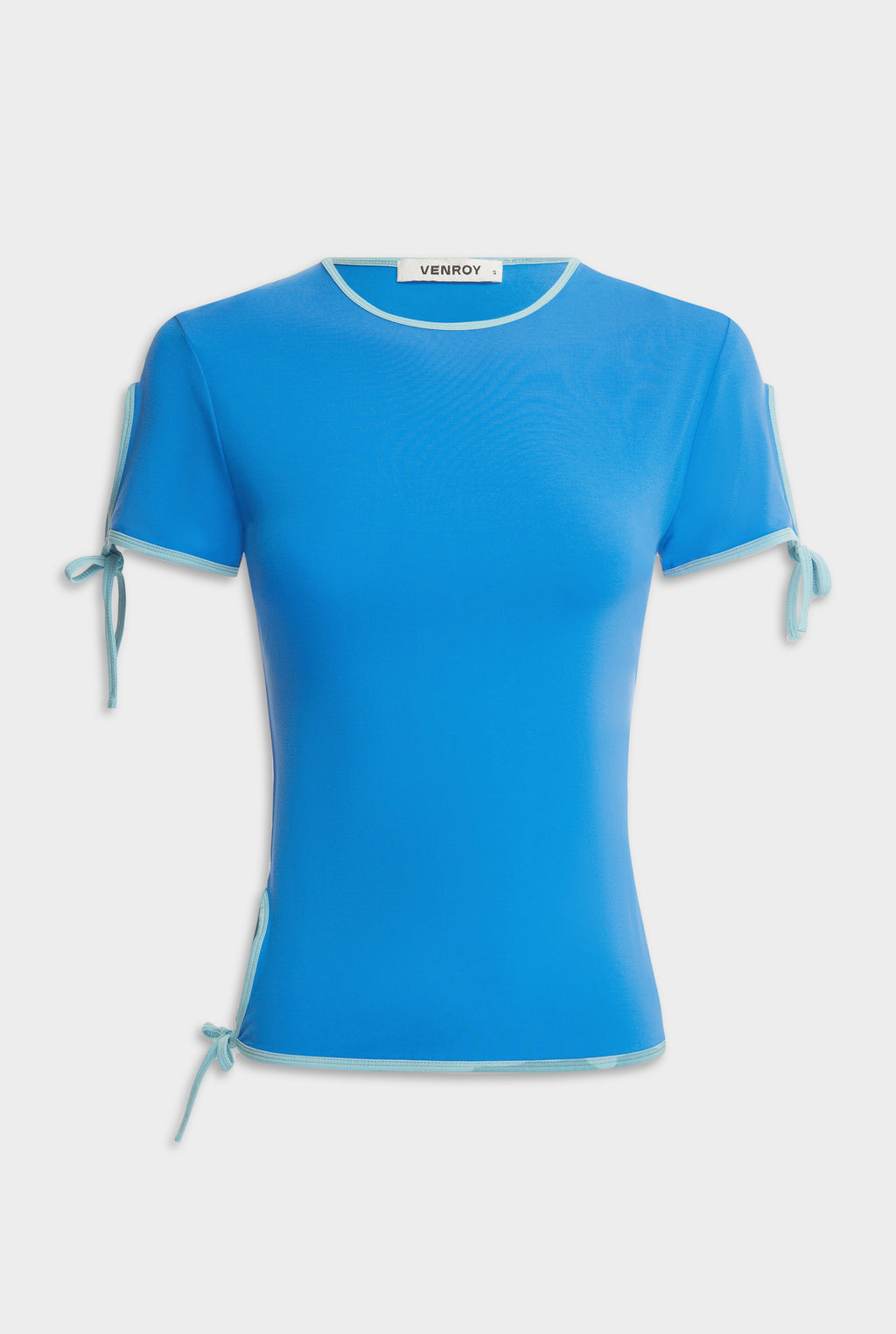 Contrast Jersey Tee - Bright Blue/Aqua Blue