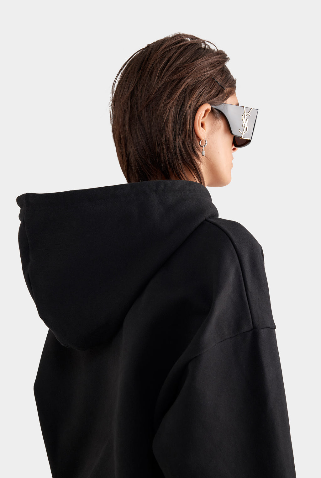 Fleece Track Hoodie - Black