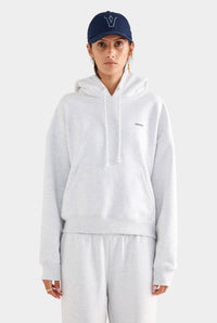 Fleece Track Hoodie - Grey Marl