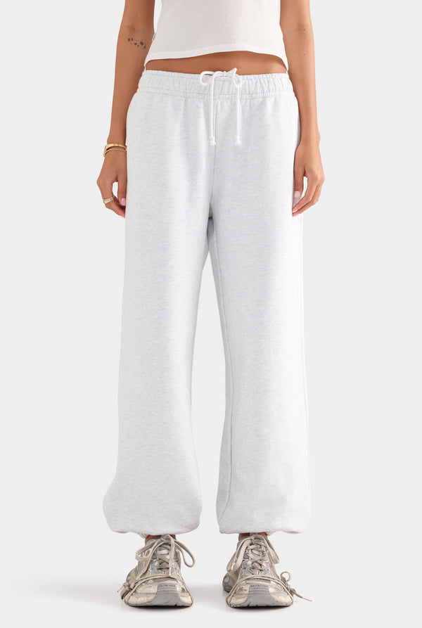 Fleece Track Pant - Grey Marl