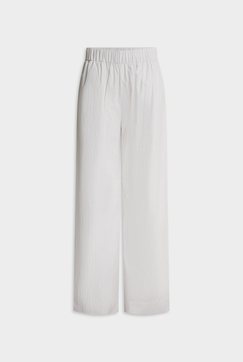 Heavy Cotton Poplin Pant - White/Sage/Peach Pinstripe