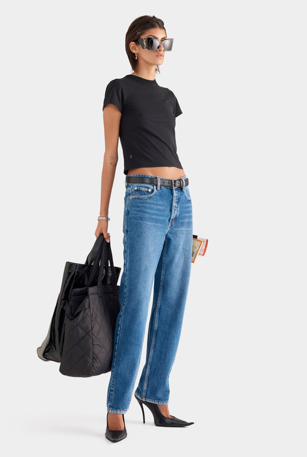 Lightweight Cotton Baby Tee - Black