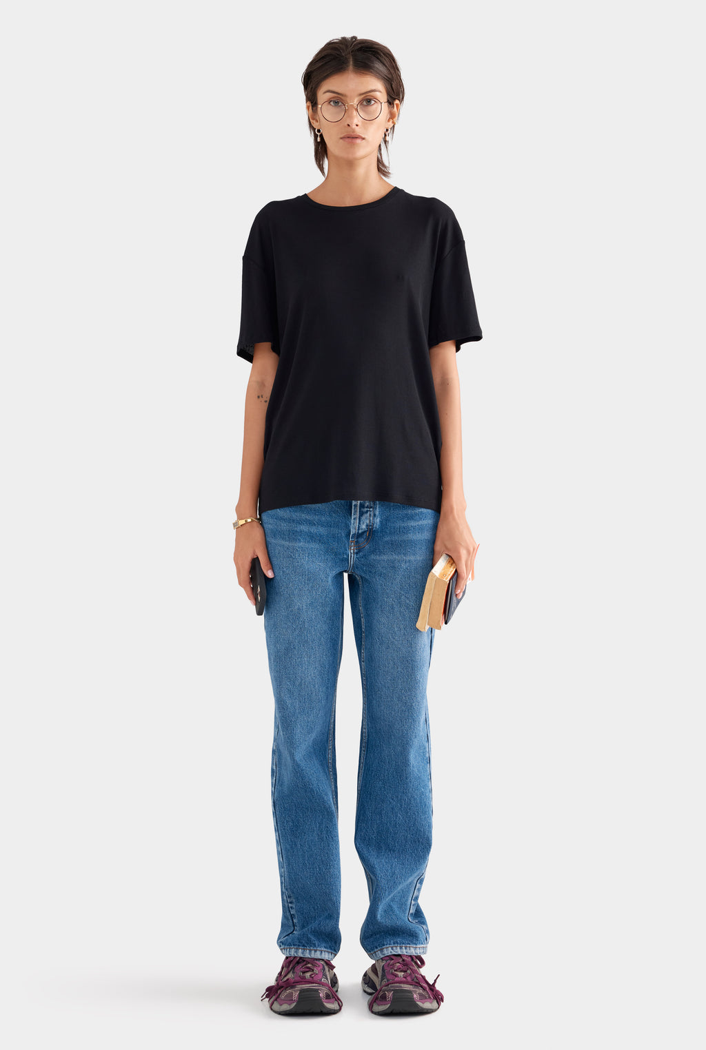 Lightweight Cotton Tee - Black