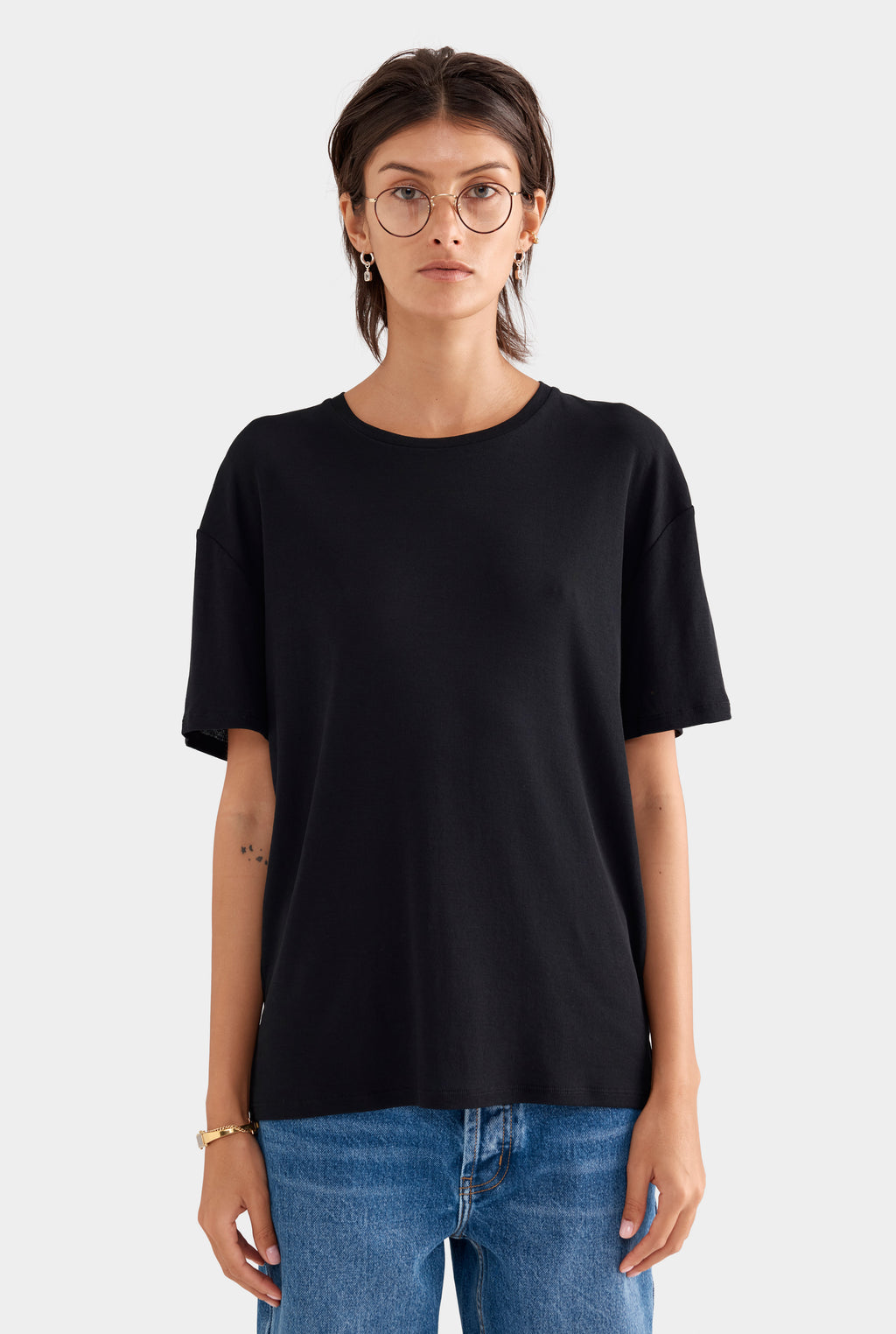Lightweight Cotton Tee - Black