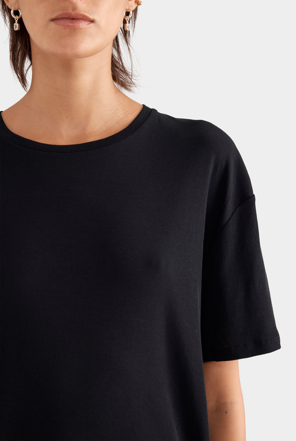 Lightweight Cotton Tee - Black