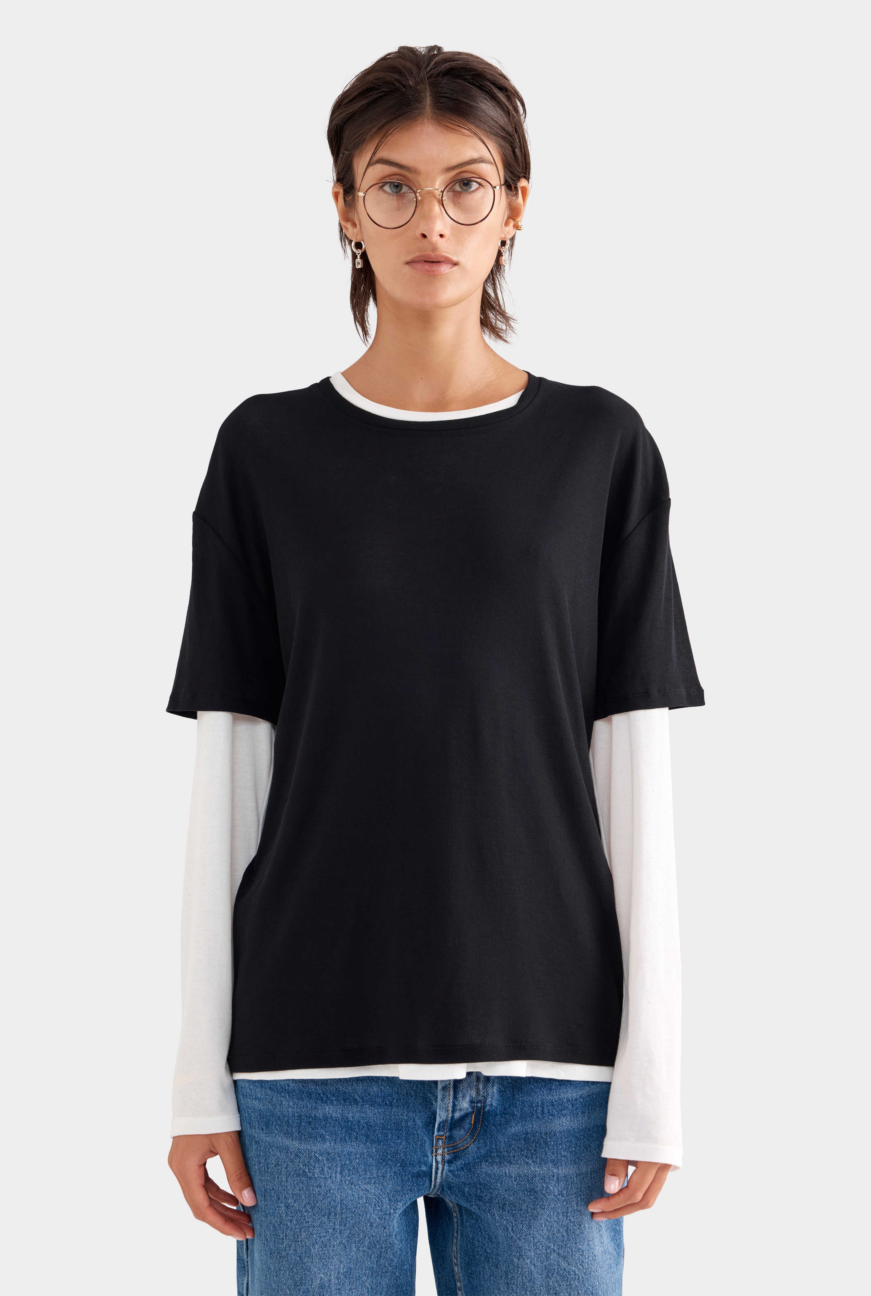 Lightweight Cotton Tee - Black