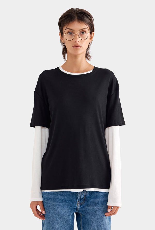 Lightweight Cotton Tee - Black