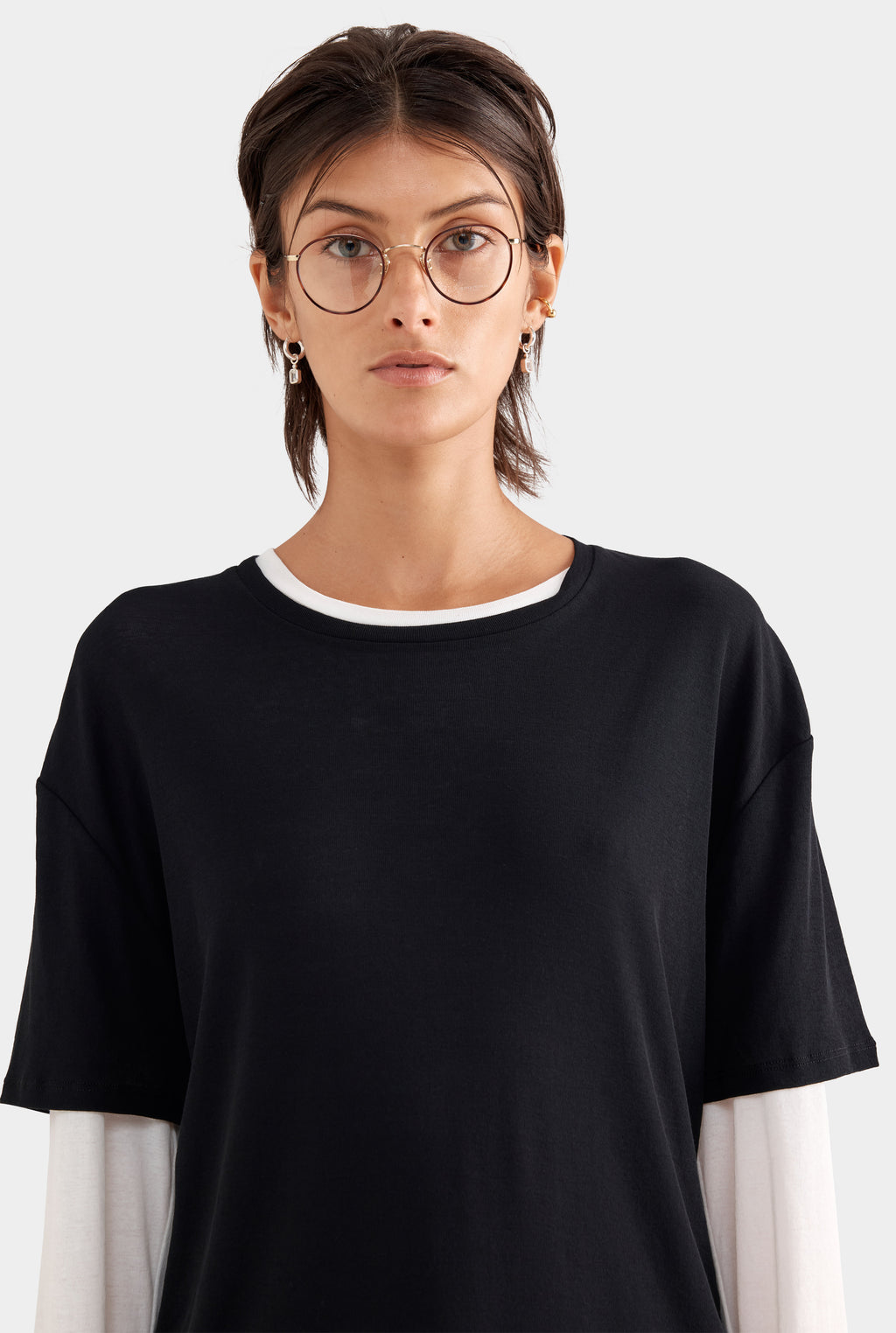 Lightweight Cotton Tee - Black