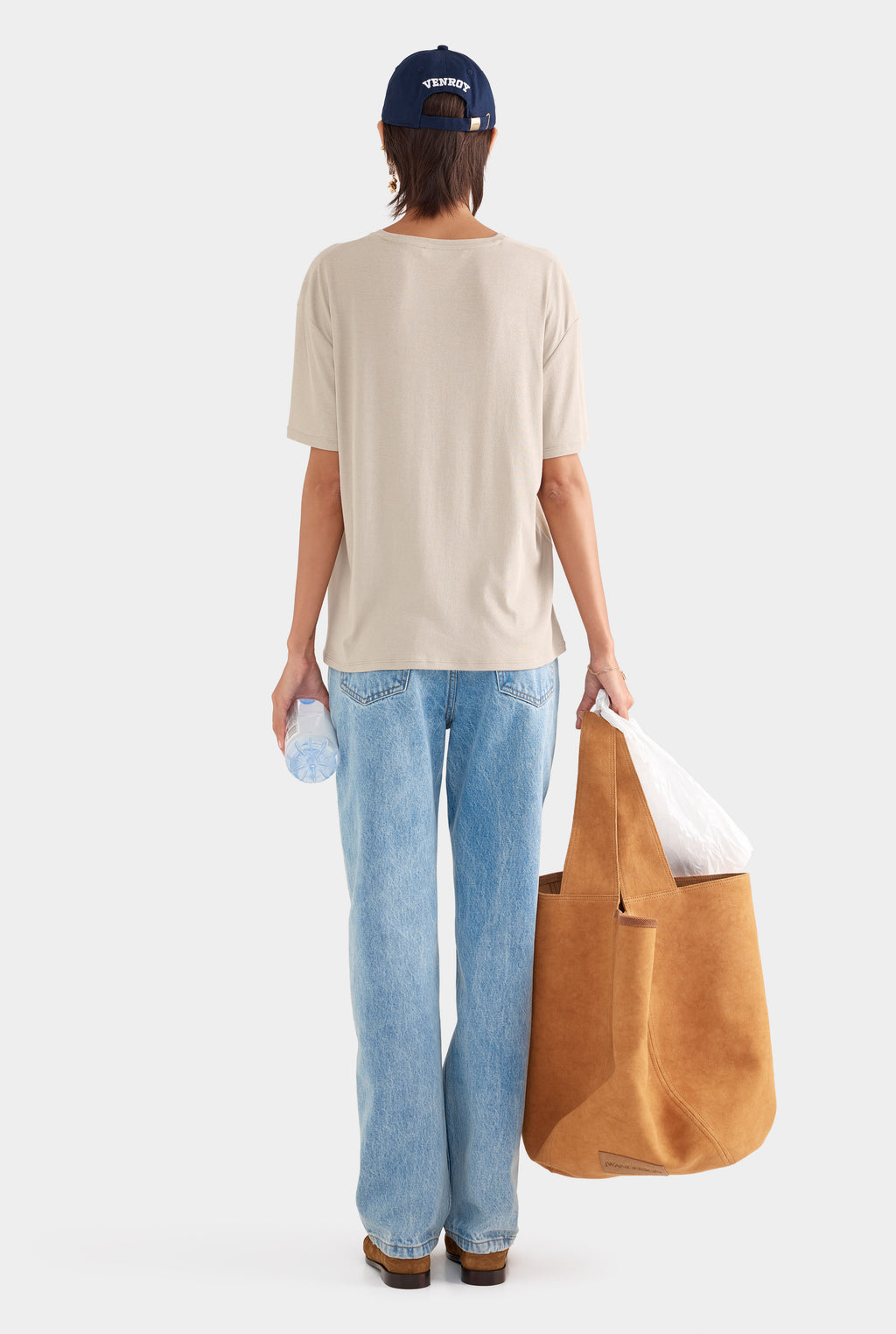 Lightweight Cotton Tee - Stone