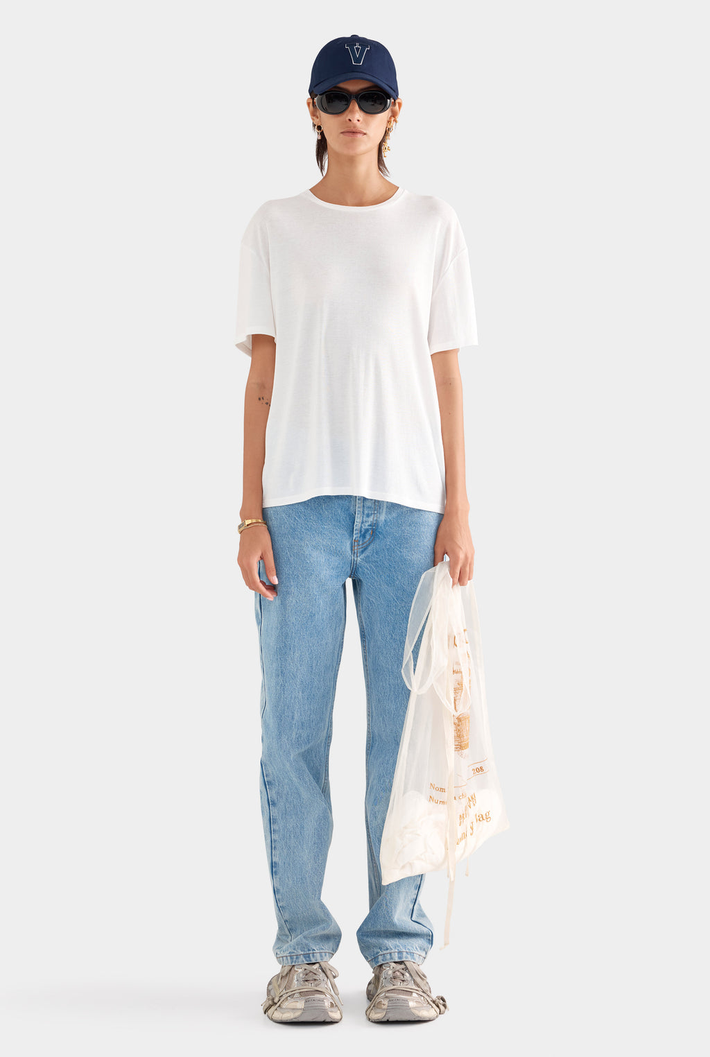 Lightweight Cotton Tee - White