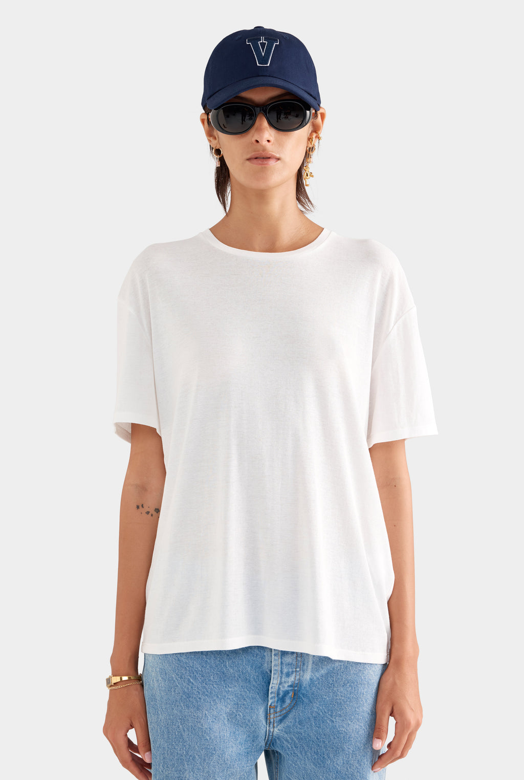 Lightweight Cotton Tee - White