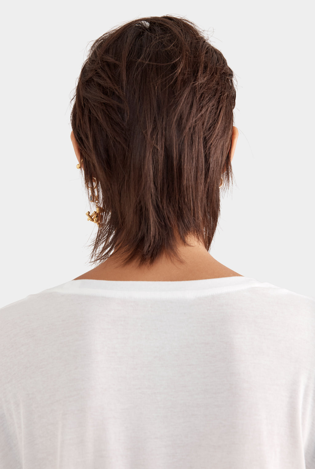 Long Sleeve Lightweight Cotton Tee - White