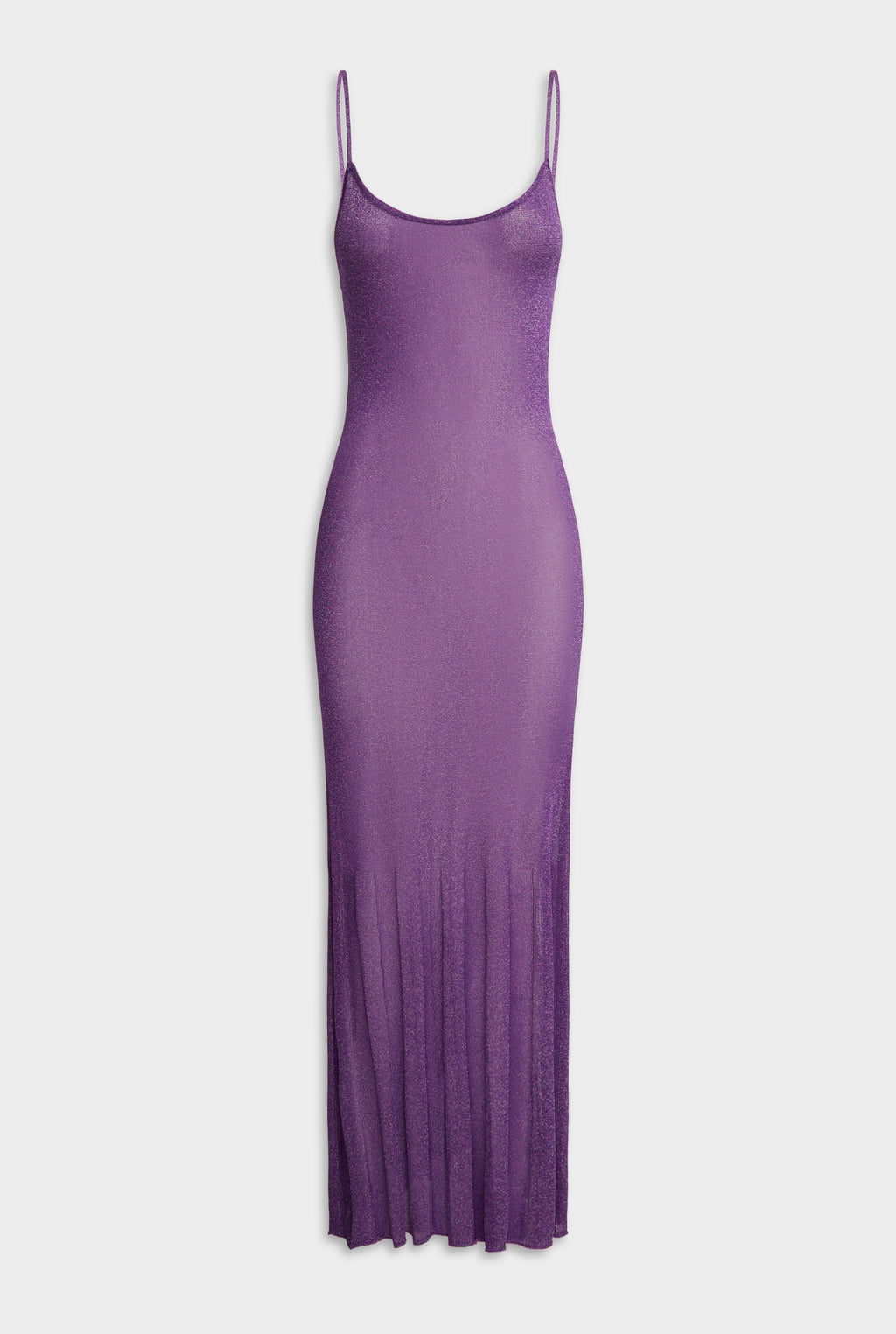 Lurex Knit Maxi Dress - Bright Purple
