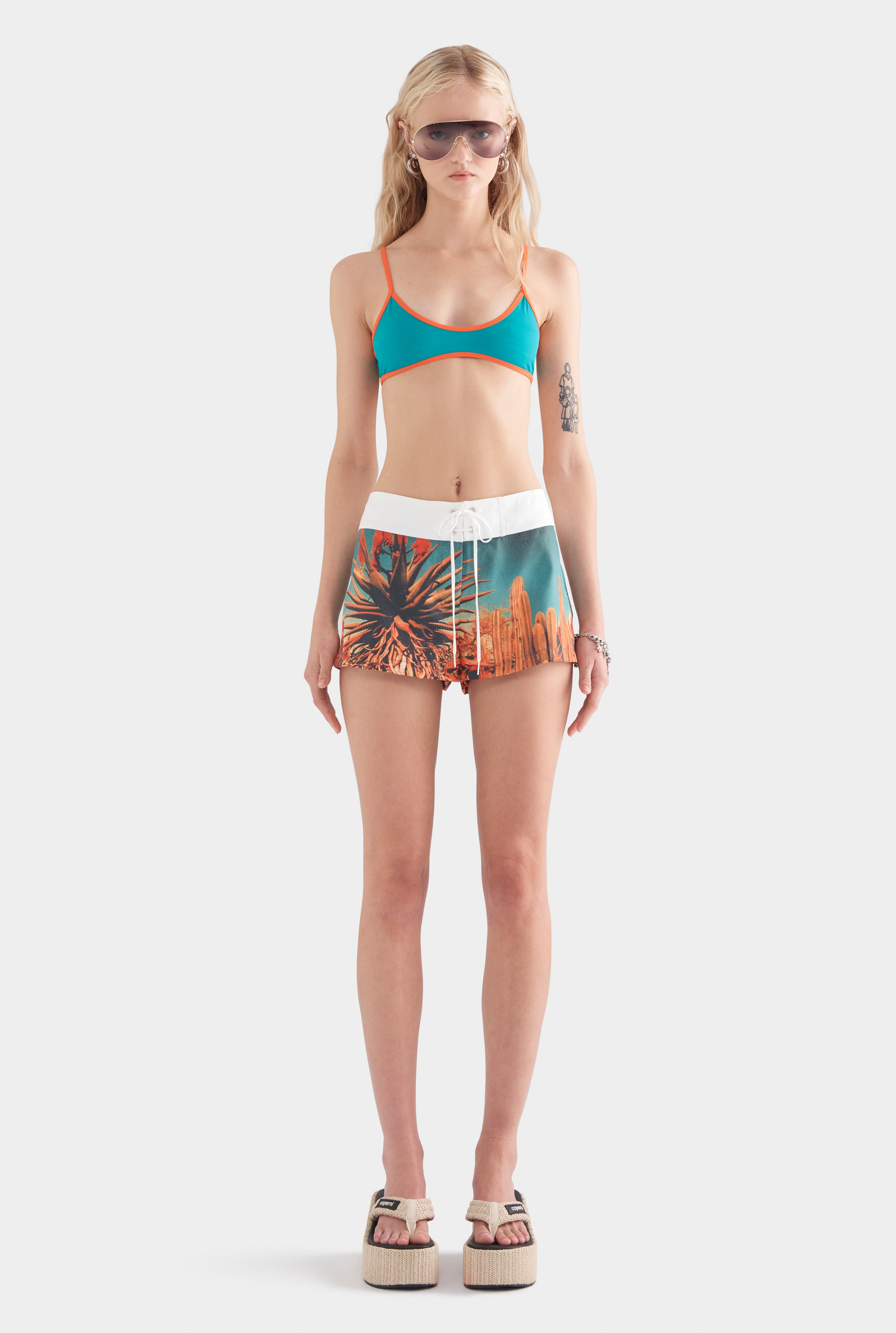 Mini Boardshort - Cactus Print