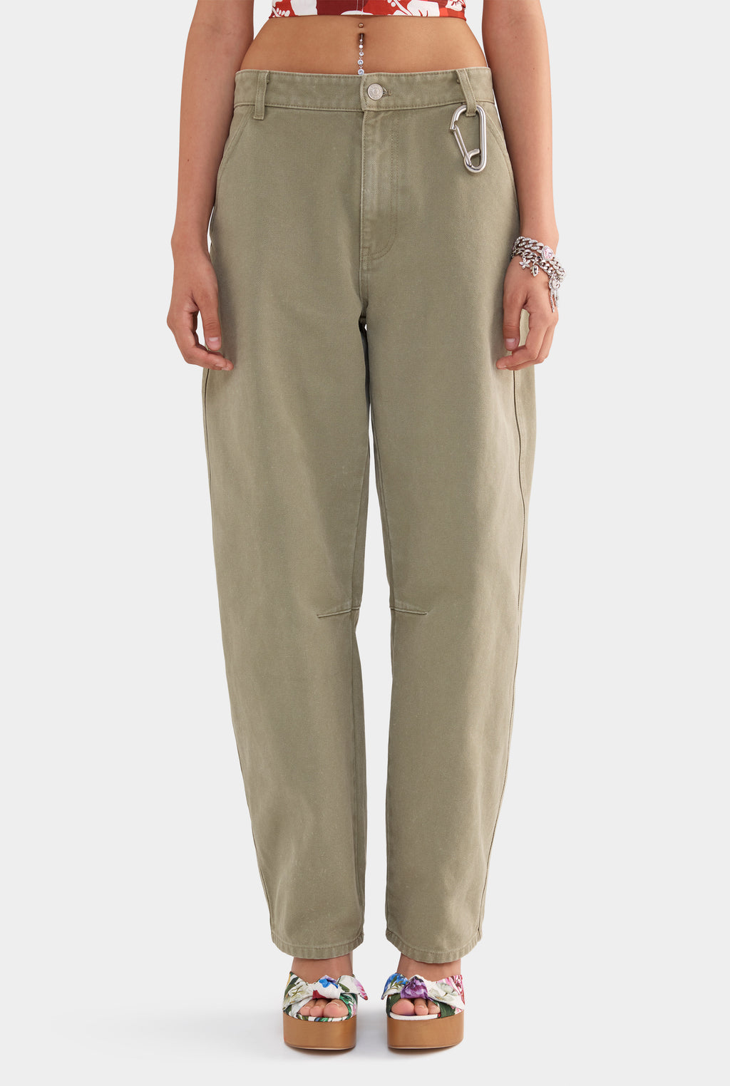 Pigment Dyed Canvas Pant - Smokey Olive